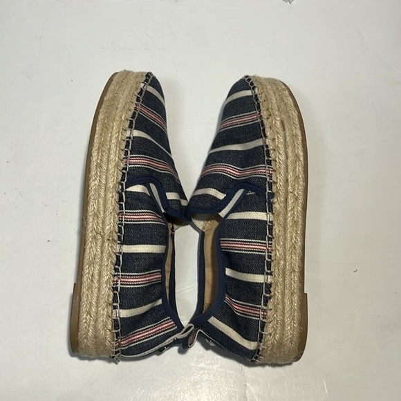 Sam Edelman Espadrilles Blue Americana Stripes Women’s US 9M EUR 39 Platform - Picture 5 of 10